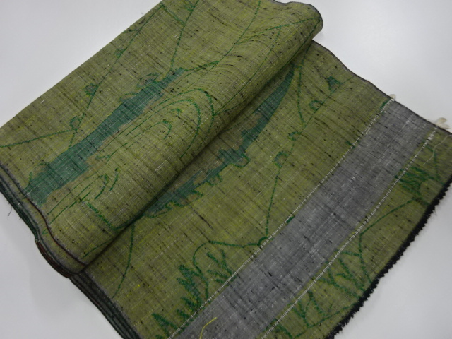 アンティーク　正絹　紬　着尺反物